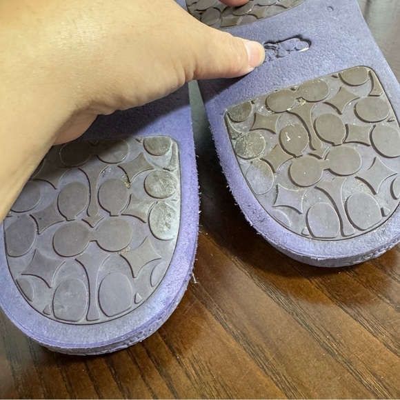 COACH ULLA SLIDE purple in size 9 GUC - Picture 3 of 11